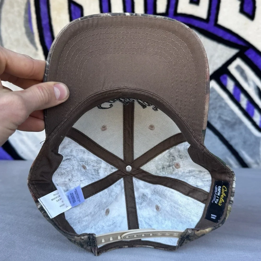 Cabela's Camo Camouflage Hunting Cap Adjustable Snapback Bass‎ Pro Shops OSFM
